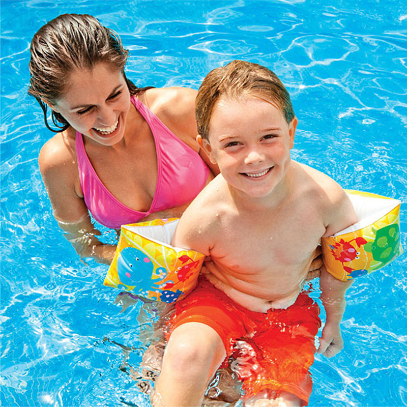 Intex Inflatable Child's Arm Bands Pool Water Wings Floaties Set of 2 Fish Gl2 for sale online 