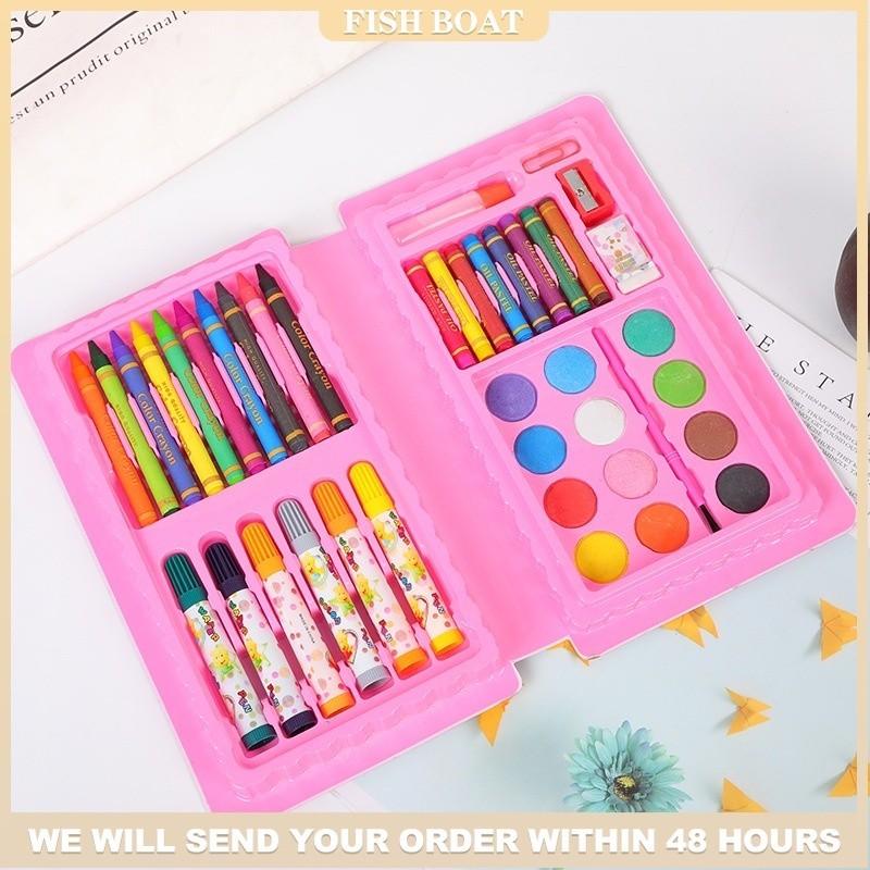 42 pcs Kids Coloring Set Painting Water Color Crayon Drawing Set Art ... 42 pcs Kids Coloring Set Painting Water Color Crayon Drawing Set Art ...
